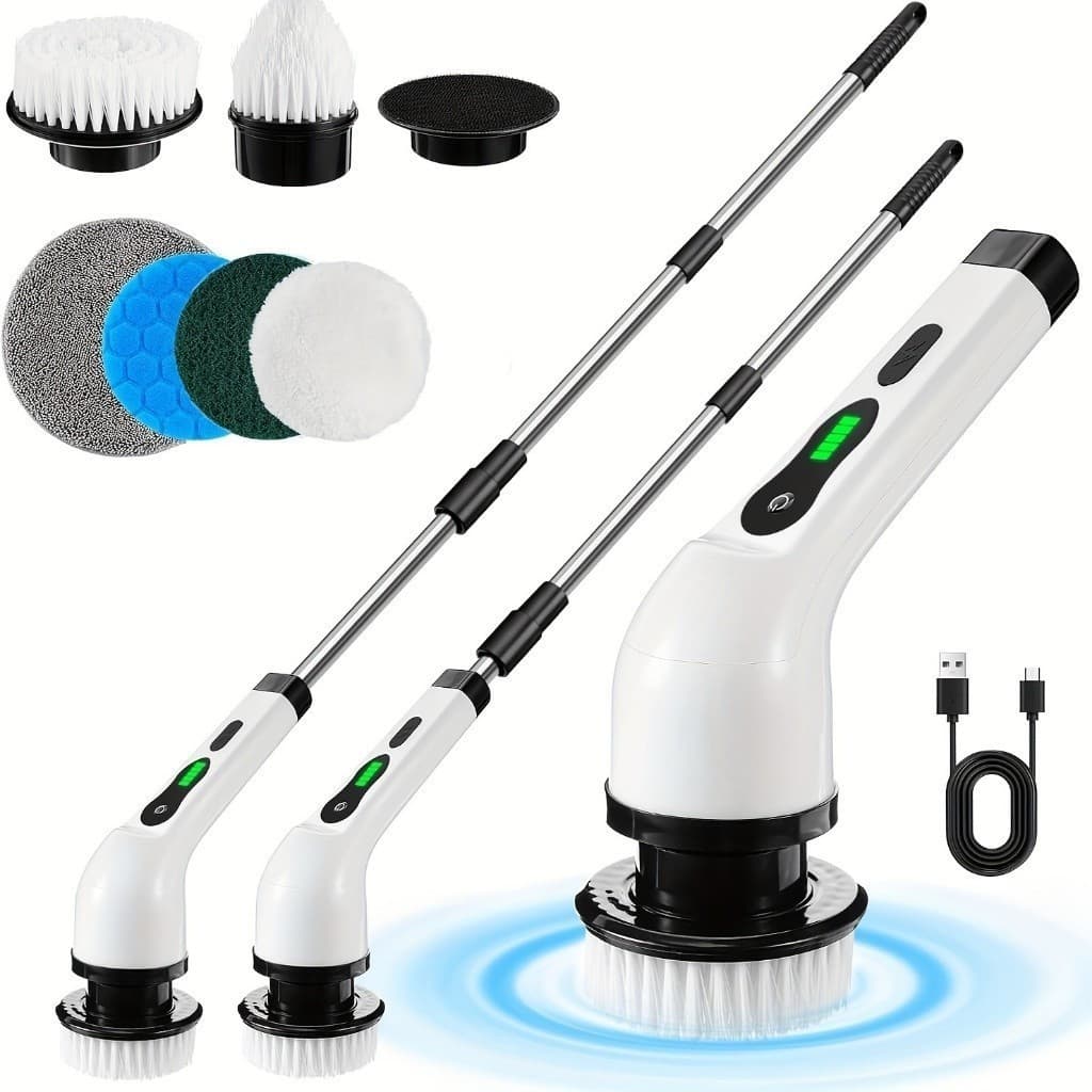Escova Eletrica De Limpeza 9 in 1 Banheiro e Cozinha Ferramenta Recarregável