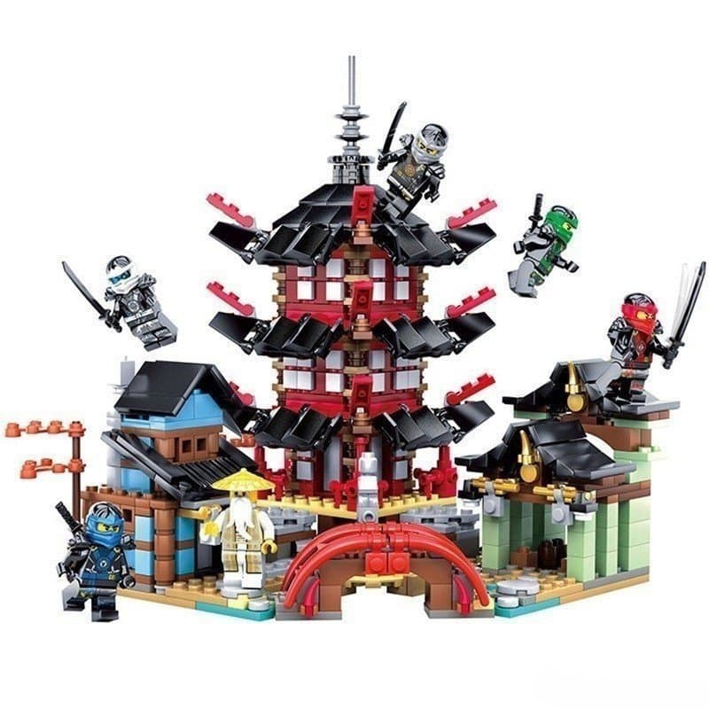 810 Peças Lego Ninjago Ninja Temple Set Blocos De Construção Brinquedos Educativos Presentes De Aniversário Das Crianças