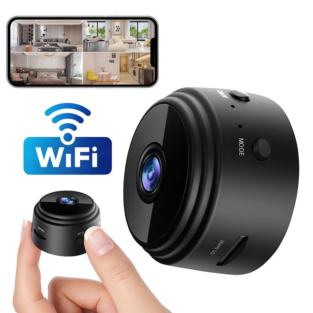 Câmera de vigilância A9 HD Sem Fio Wi-Fi Imagem Nítida Segurança Noturna Monitoramento