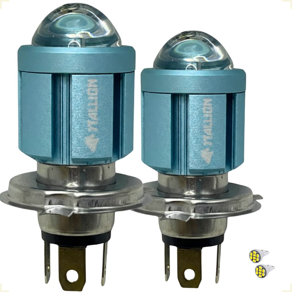 Kit de Lâmpada Farol Alto e Baixo de Led Carro H4 St-G301 Bombillo Stallion 6500k Super Branca 12V