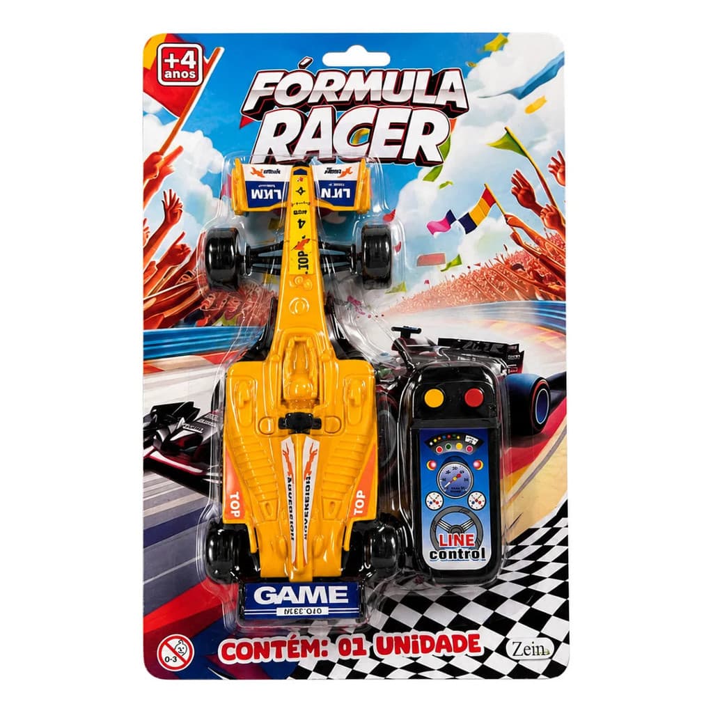 Fórmula Racer Carrinho Esportivo Controle Fio Presente Infantil