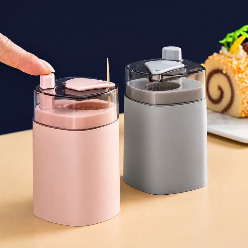 Paliteiro Automático com Acionamento por Botão Compacto e Higiênico Porta Palitos WL-2731