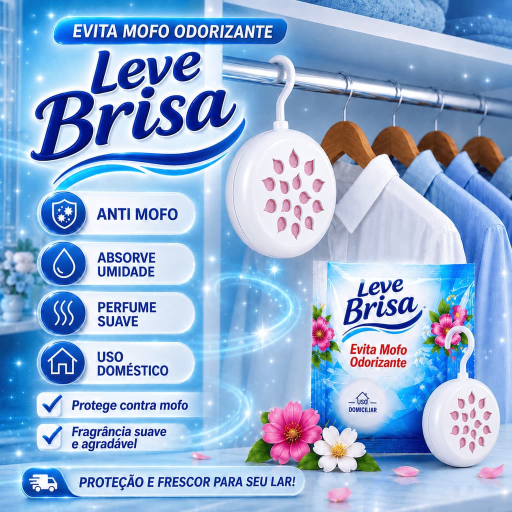 Leve Brisa Anti Mofo 1 3 6 9 12 Unidades Desumidificador Armário Guarda Roupa Umidade Fungos Odores
