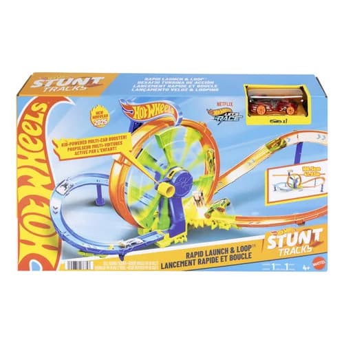 Hot Wheels Pista Desafio Turbina De Ação Veloz Looping - Mattel Jbx65