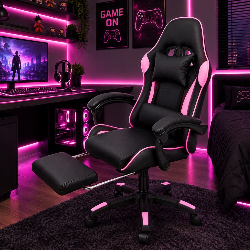 Cadeira Gamer Ergonômica Start Line Best Chair Escritório Giratória e Reclinável até 120kgs