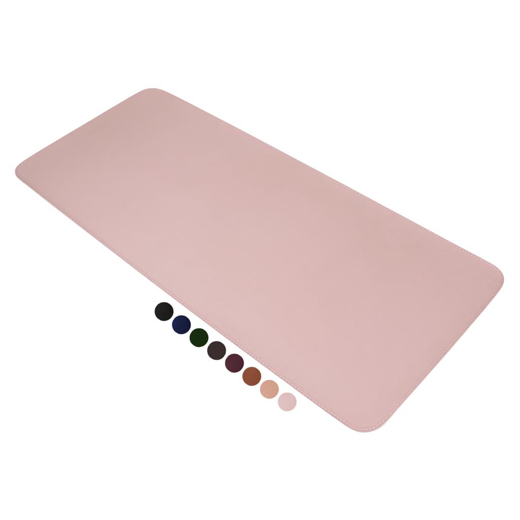 MousePad Grande Rosa Desk Pad Couro Gamer Office