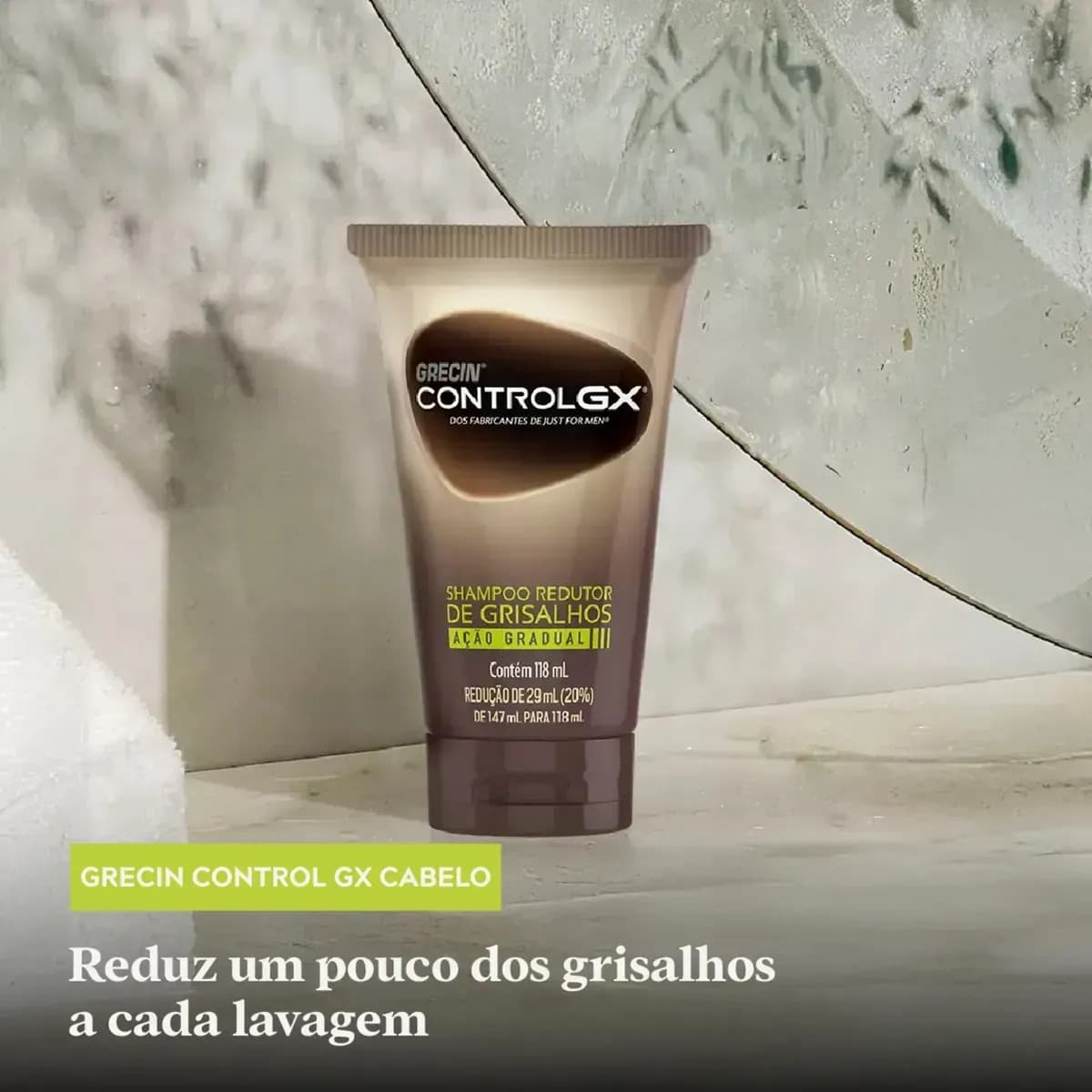 Shampoo Tonalizante Grecin Control GX Reduz Grisalho 118ml — imagem 2