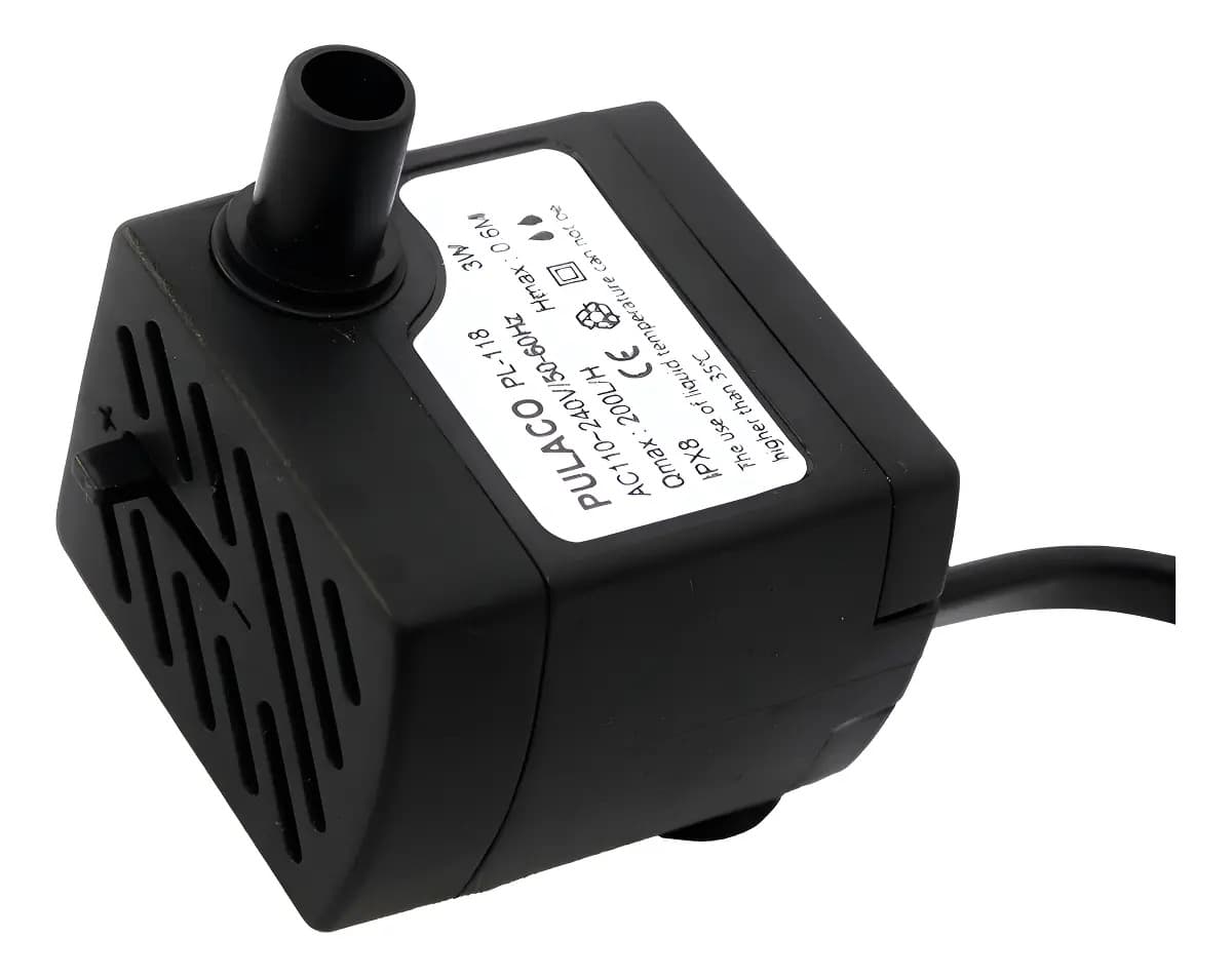 Bomba Submersa Bivolt Pulaco Para Aquário Fontes 3W