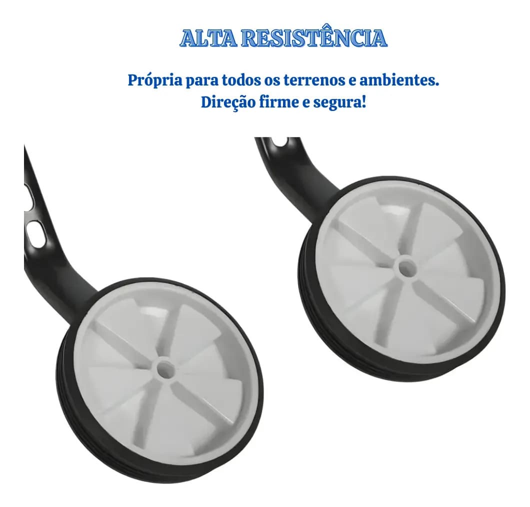 Rodinha Lateral Reforçada Para Bicicleta Infantil Aro 12 14 16 18 20 Aço Regulável Resistente — imagem 6