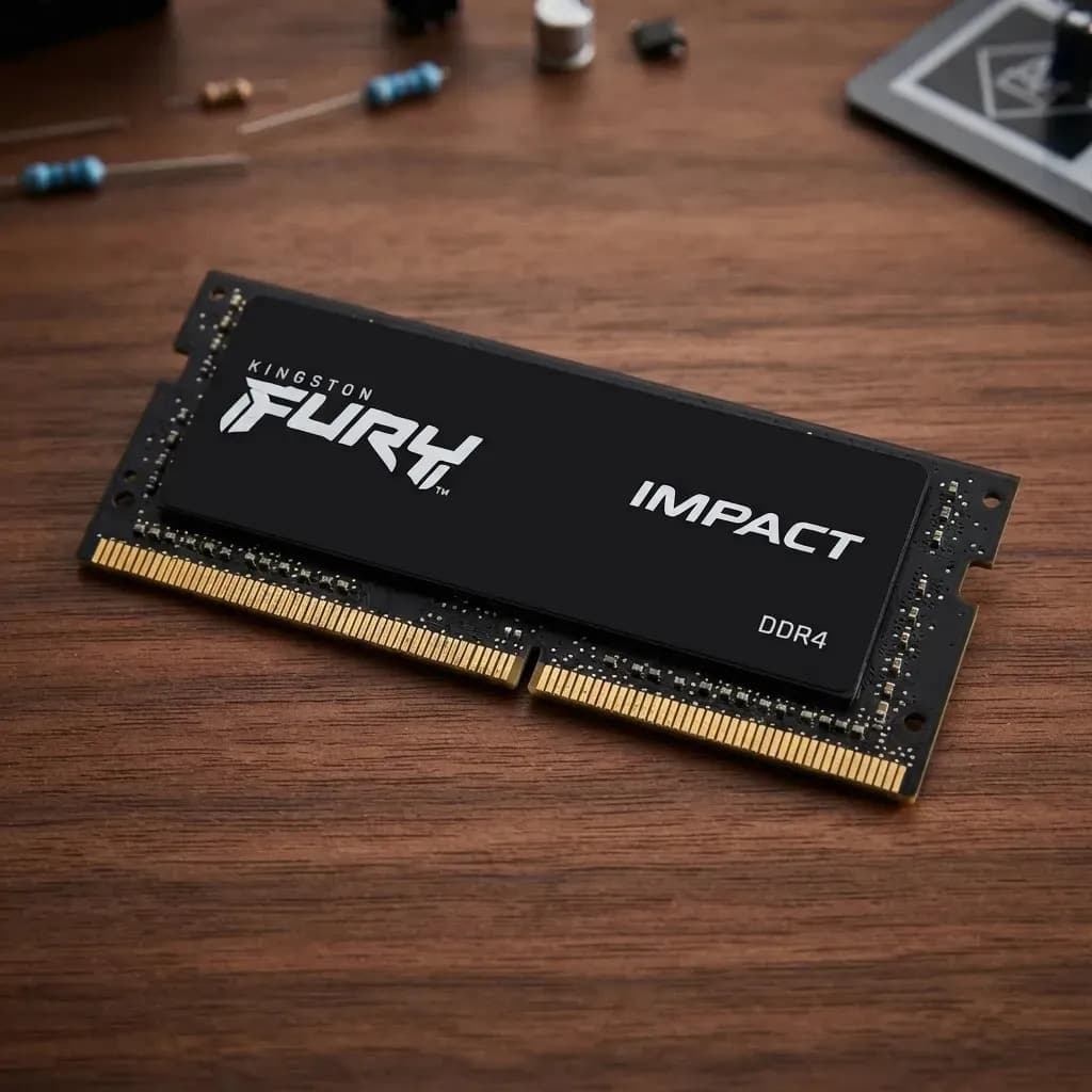 Memória RAM Para Notebook DDR4 8gb 3200Mhz CL20 Kingston Fury Impact KF432S20IB/8 Gamer Sodimm Preto — imagem 5