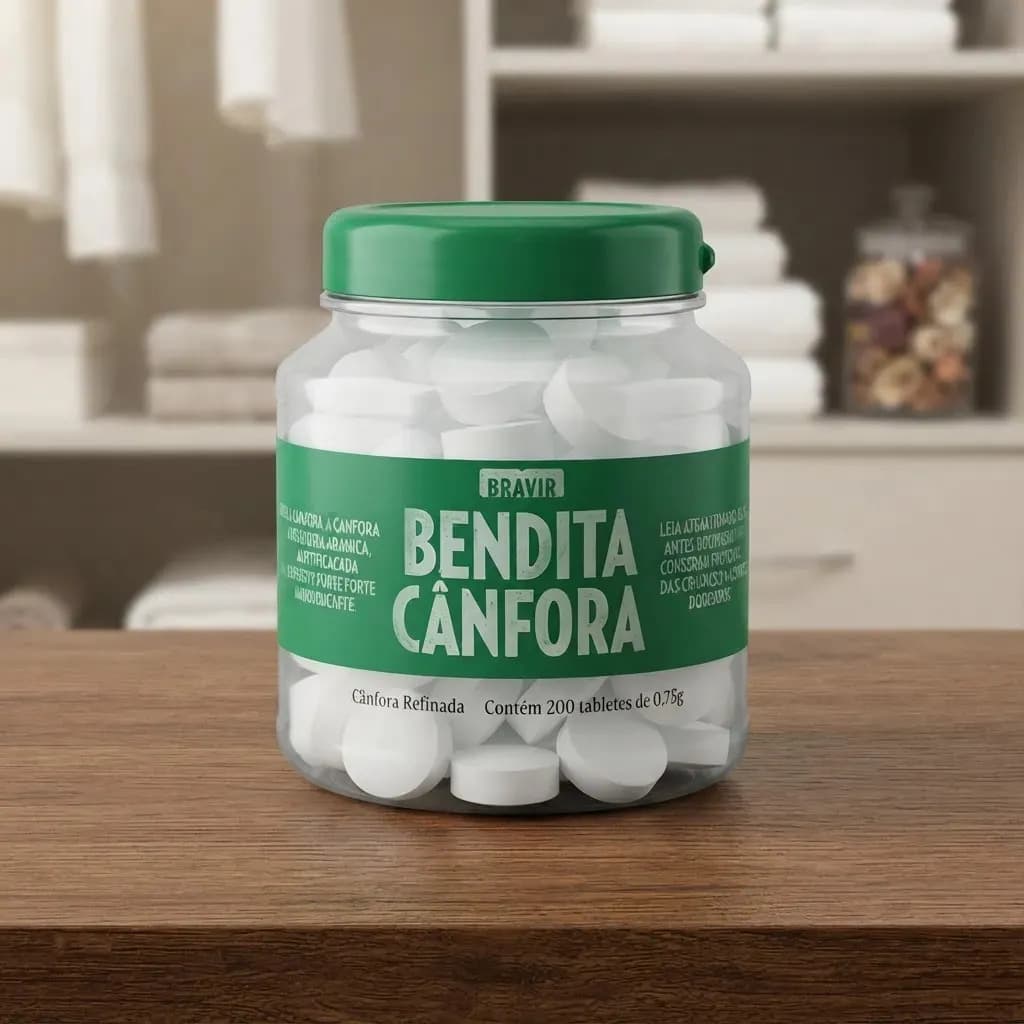 Pastilhas Bendita Cânfora Bravir 200 Tabletes de 0,75g — imagem 3