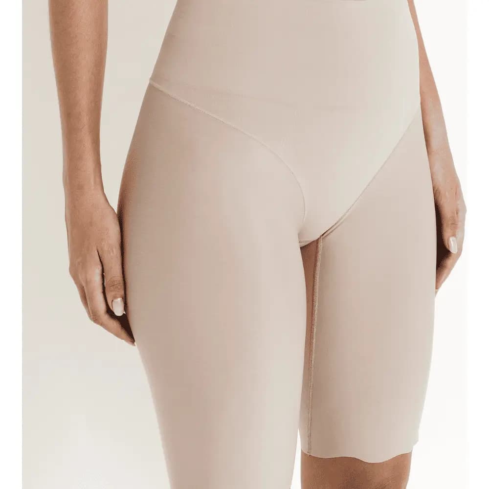 Bermuda Modeladora Longa Liz Zero Marcas Modela Bumbum Cor Sepia Tamanho Gg — imagem 3