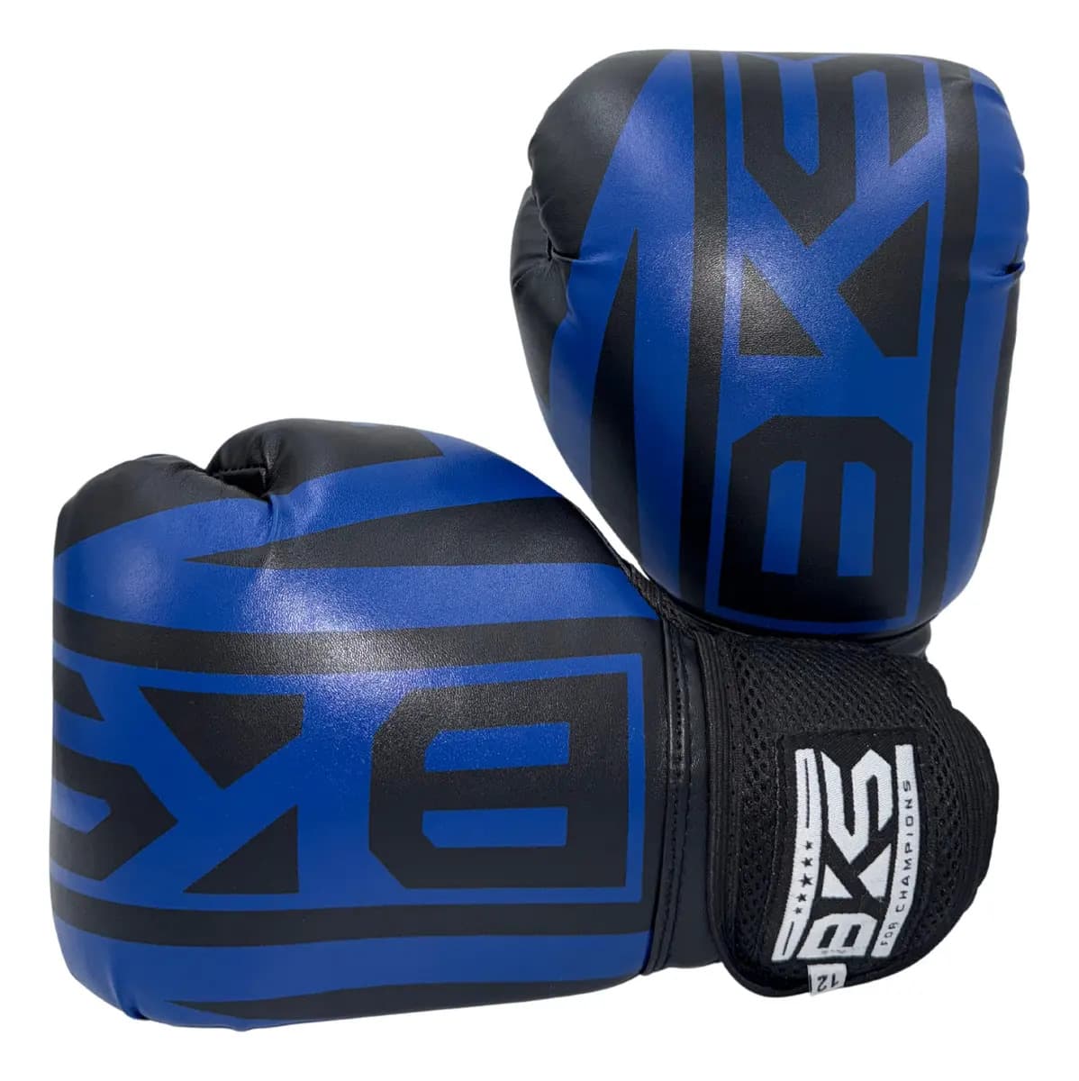 Luva De Boxe Treino Muay Thai Kickboxing Profissional Bks Cor Azul Tamanho 14oz — imagem 2