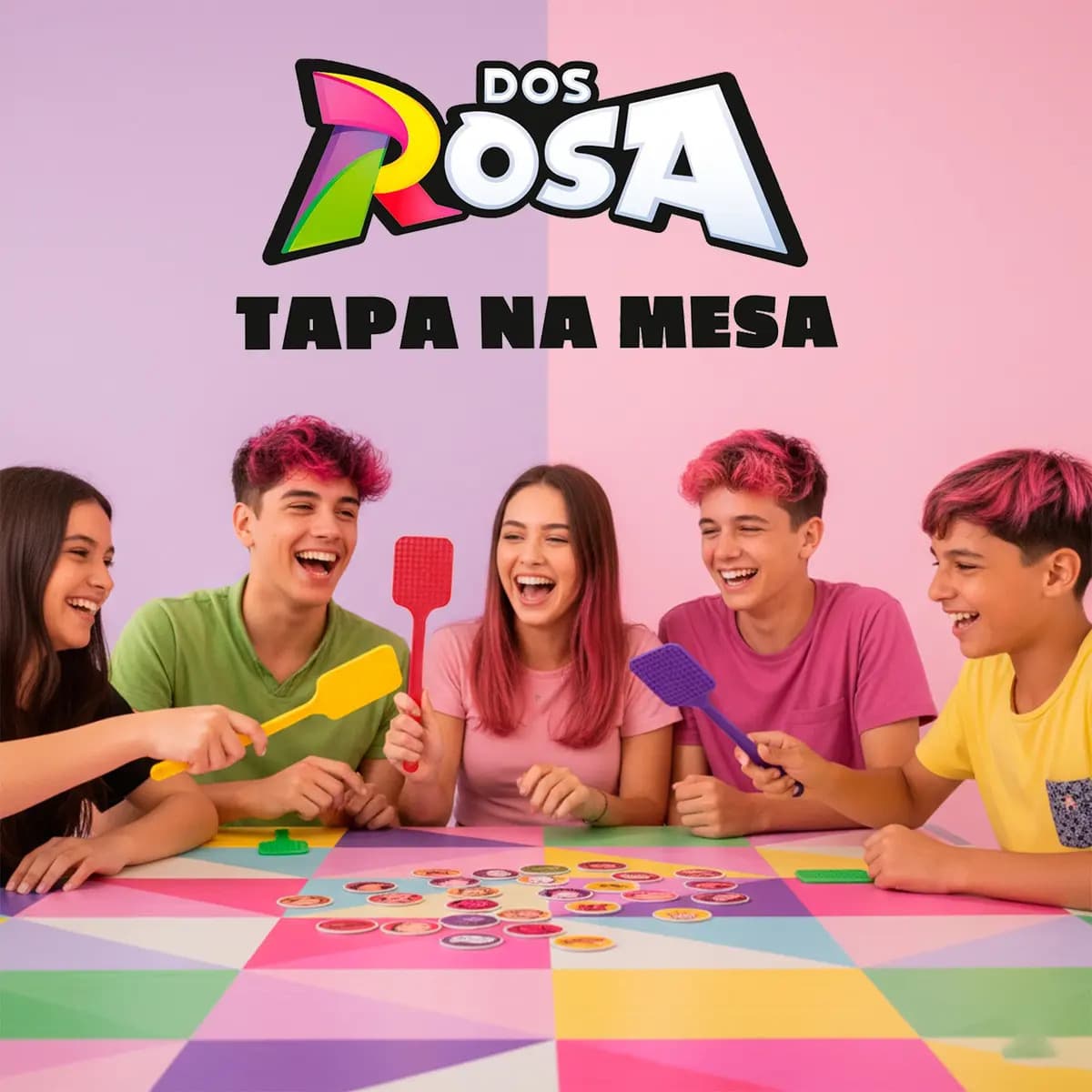Jogo De Tabuleiro Infantil Tapa Na Mesa - Dos Rosa - Nig — imagem 3