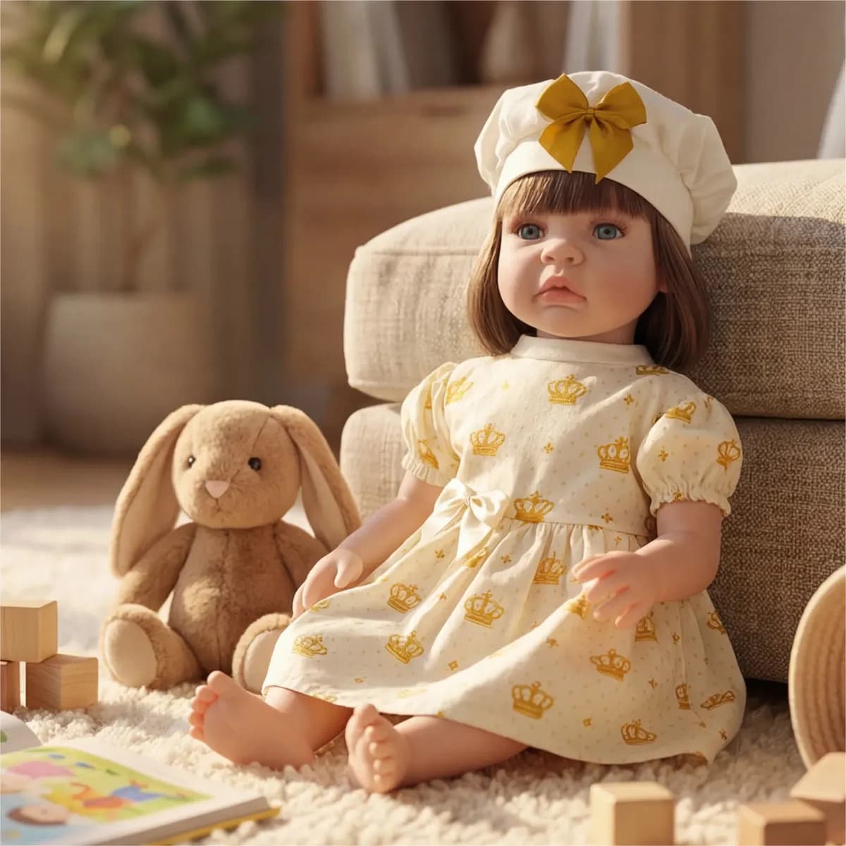Boneca Bebê Reborn Silicone Realista Pode Dar Banho — imagem 5