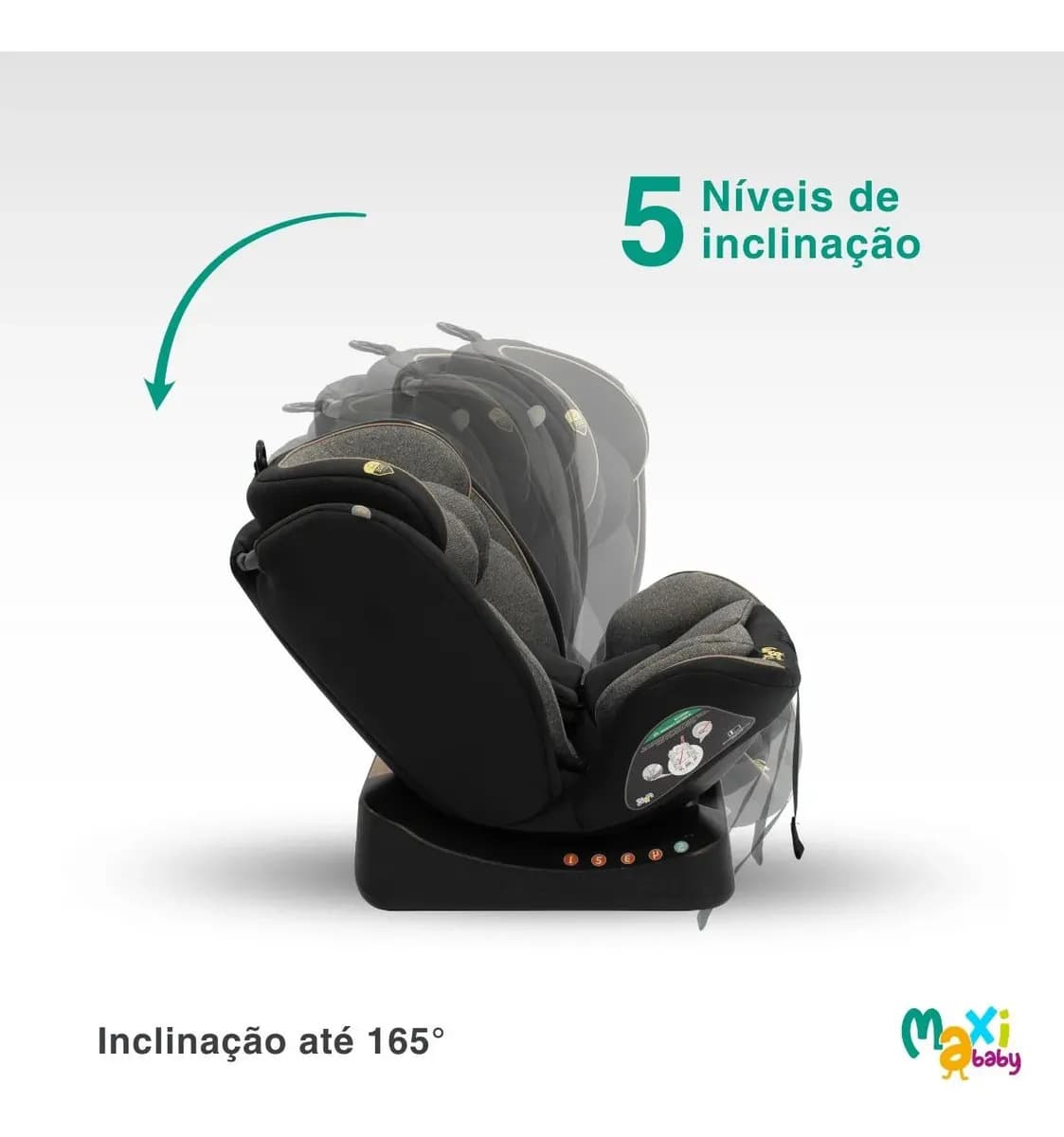Maxi Baby Bauhaus Cadeira infantil Cinza 0-36kg 5 Posições — imagem 2