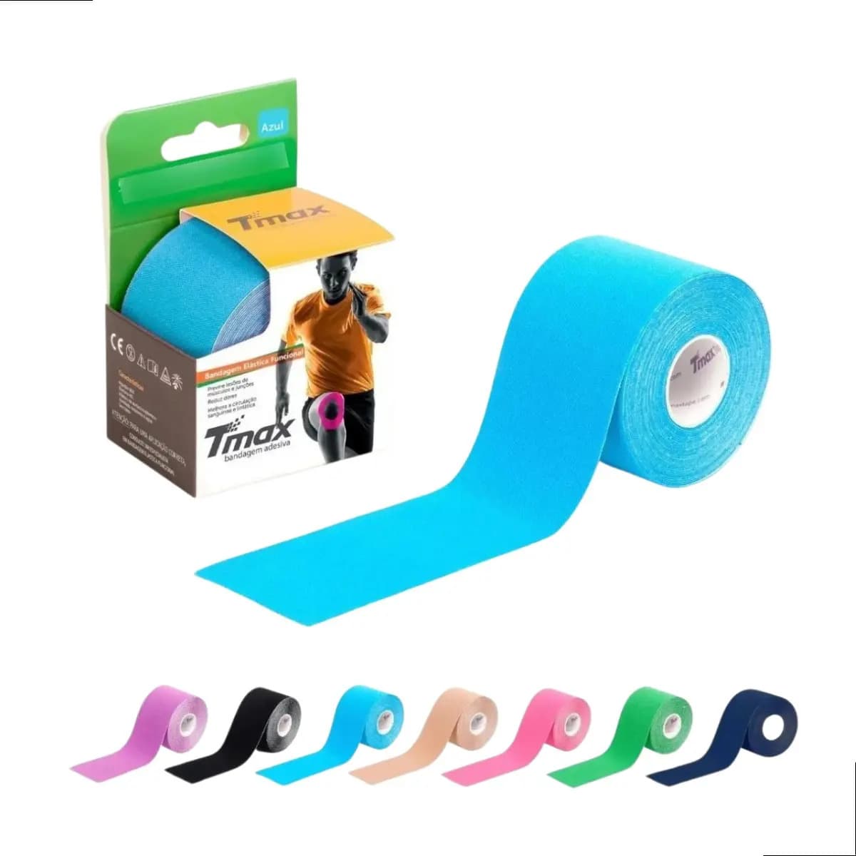 Fita Kinésio Tmax 5m X 5cm Azul Bioland — imagem 6