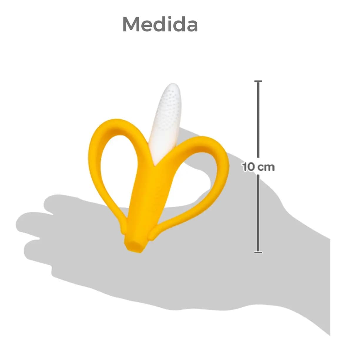 Massageador Mordedor De Gengiva Banana Bebê Buba Cor Amarelo — imagem 5