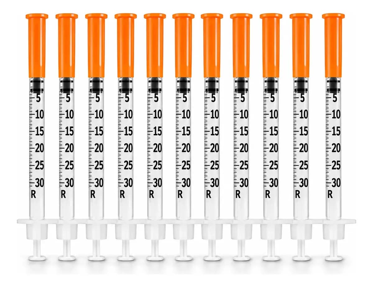 Seringa Insulina 30ui Agulha 6mmx25mm Fixa 0,3ml 20 Unidades 0.3 Ml — imagem 5