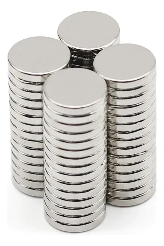 Ima De Neodímio 10x2 Redondo Pequeno 10mm X 2mm N35 - 10pcs — imagem 2
