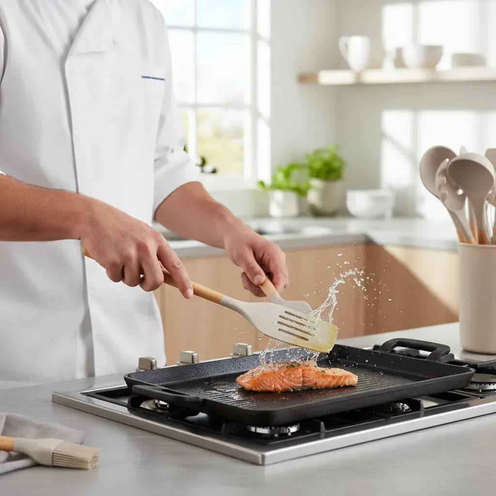 Kit Silicone Para Panelas Brinox - 12 Peças Madeira — imagem 6