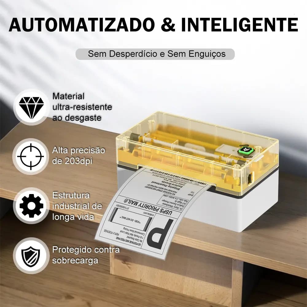 Impressora Térmica Mecolour GD41 Impressora De Etiquetas Bluetooth Impressora Etiquetadora Portatil Logística — imagem 2