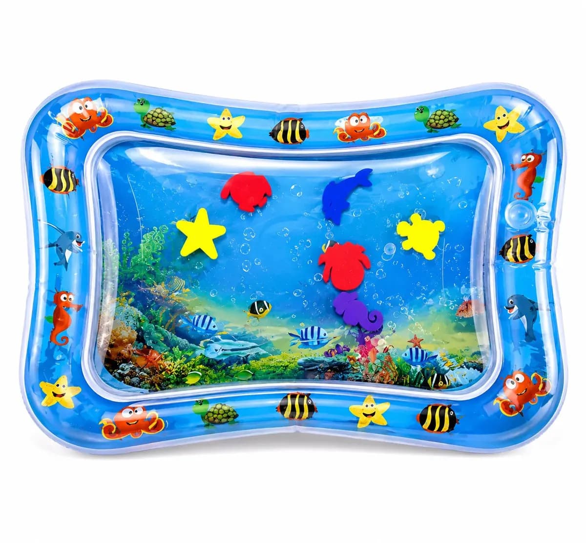 Tapete De Atividades Para Bebes Almofada De Água Inflável Interativo Aquário Sensorial Fundo Do Mar Rosa Tsc Shop — imagem 4