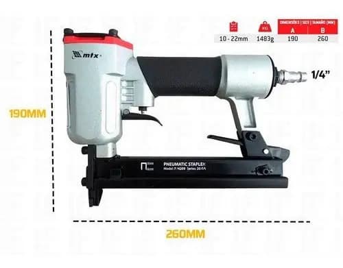 Grampeador Pneumático Profissional 10 A 22mm 574209 Mtx — imagem 3