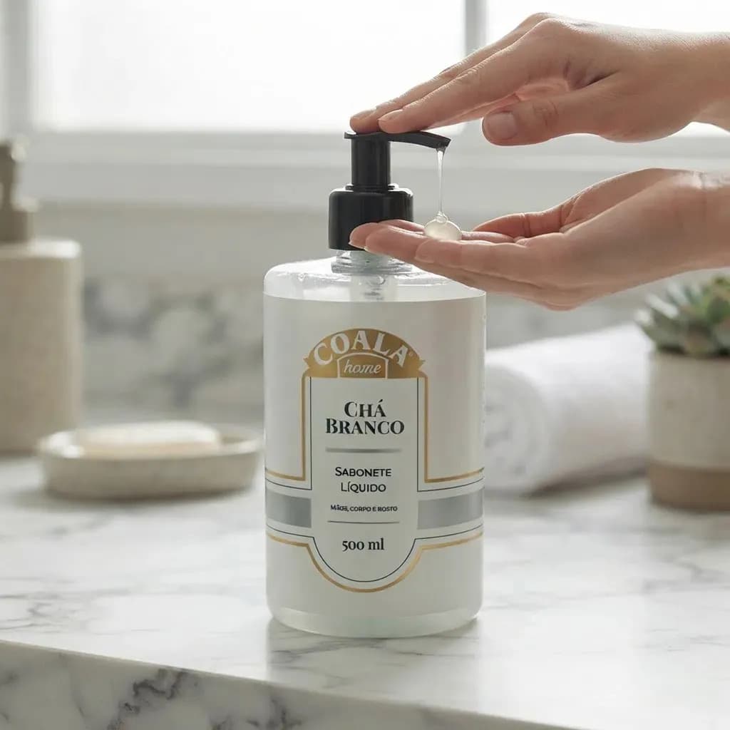 Sabonete Líquido Corpo Mãos Chá Branco Coala Home 500ml — imagem 6