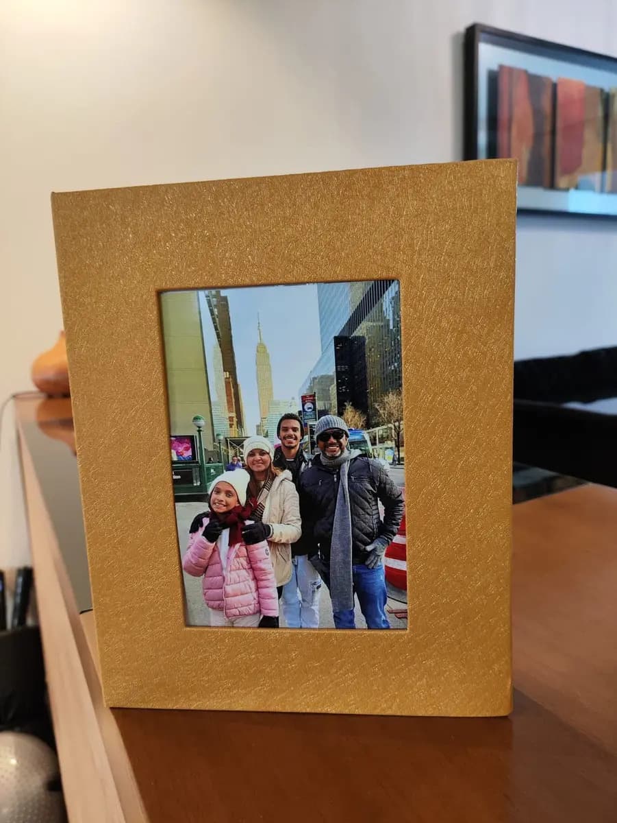 Álbum Fotográfico Luxo P/200 Fotos 10x15 Capa Personalizada Cor Dourado — imagem 5