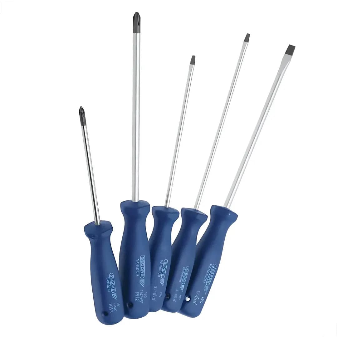 Jogo Kit Chave Fenda E Phillips Gedore C/5 Peças 150-160s — imagem 2