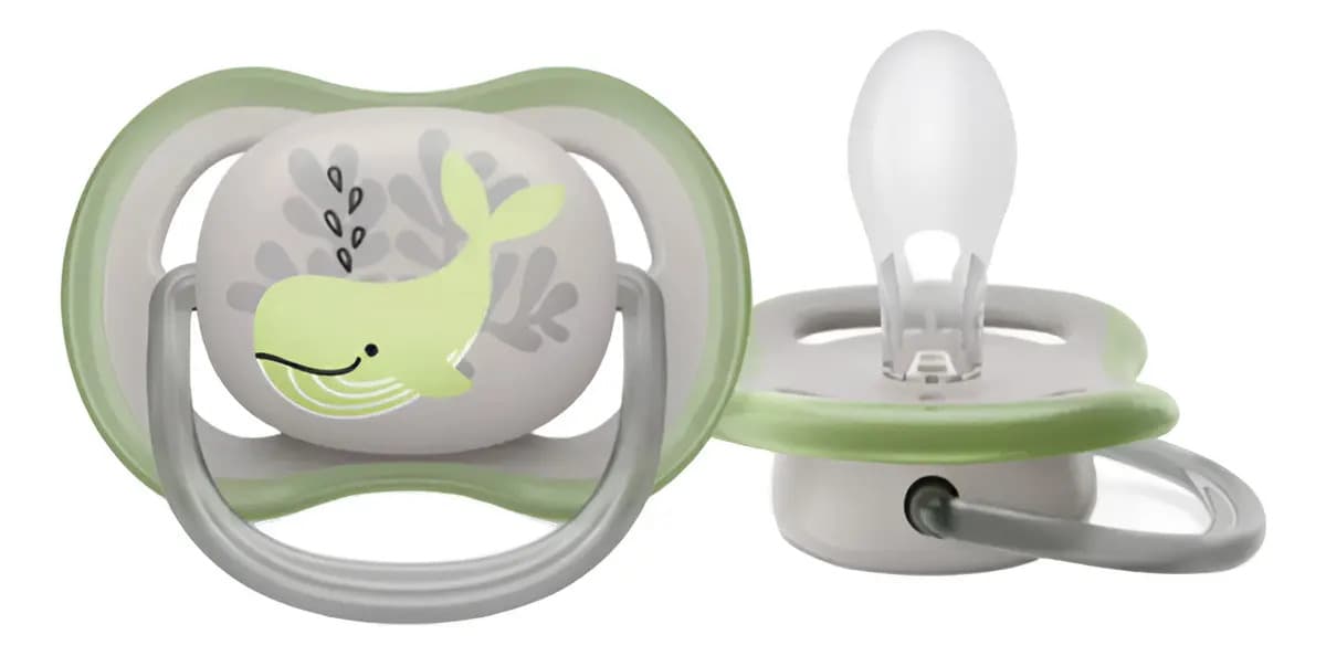 Chupeta Avent Ultra Air 6-18 Meses Verde/cinza Cor Verde E Cinza Período De Idade 6-18m — imagem 2