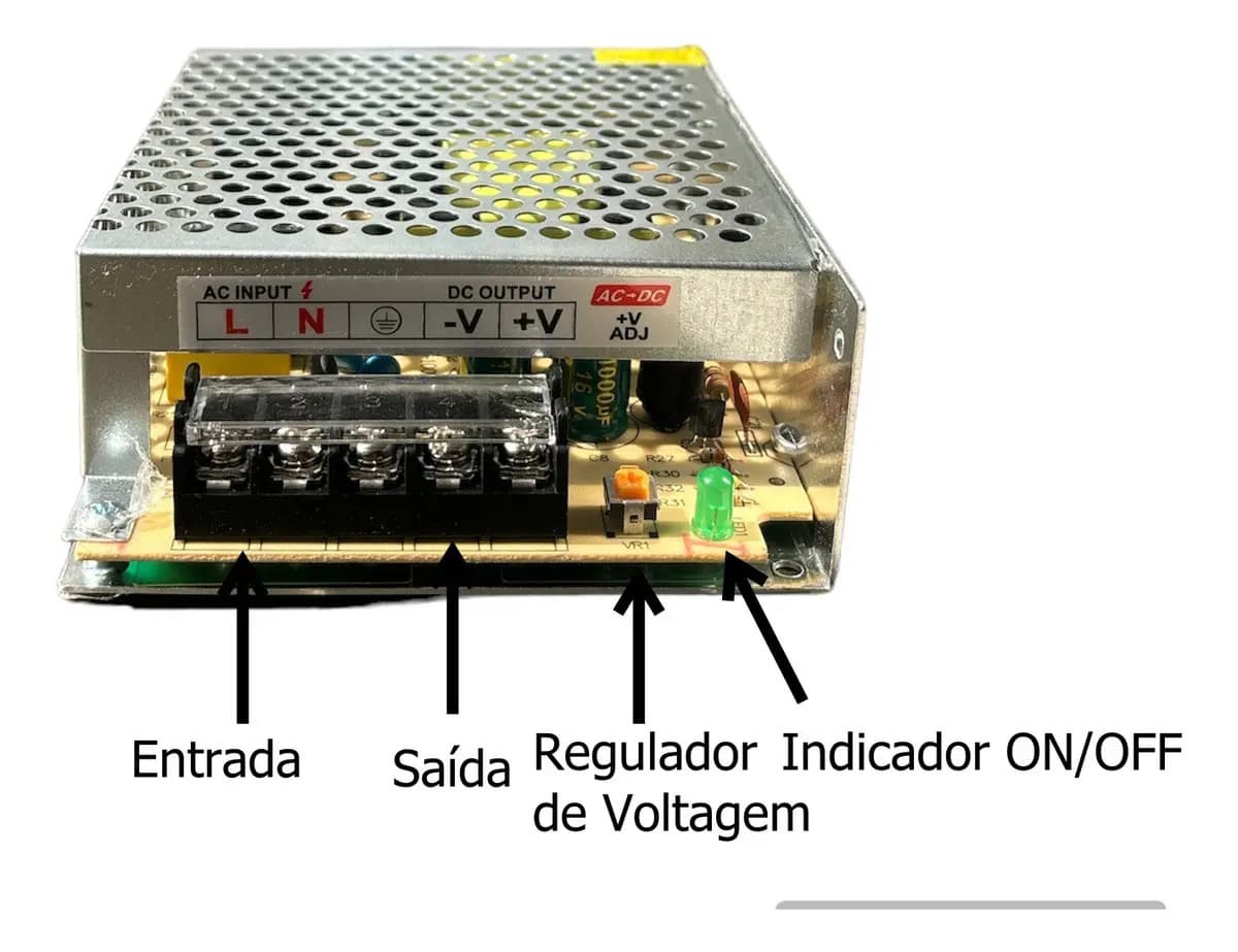 Fonte Chaveada Power Supply 12V 10A 120W Bivolt Com Proteção — imagem 4