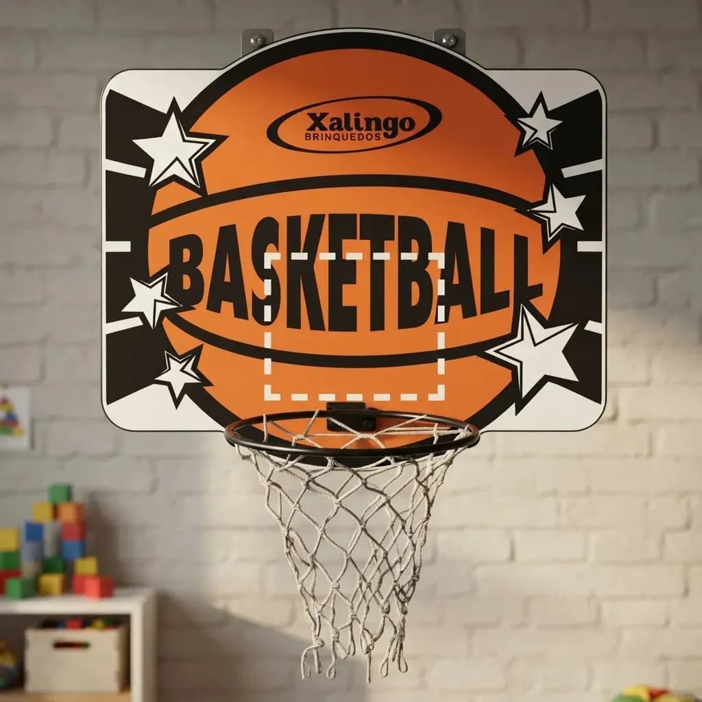 Cesta De Basquete Tabela Madeira Esporte — imagem 2