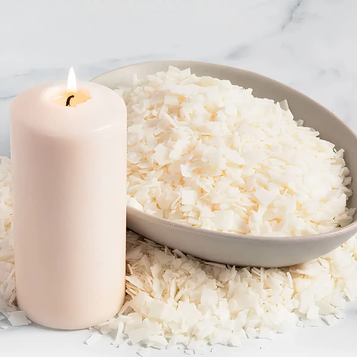 Cera de Coco em Escamas 2kg para Velas Artesanais e Cosméticos — imagem 3