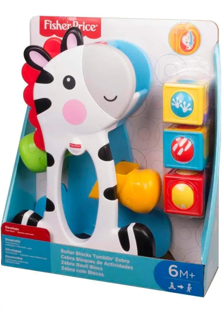 Fisher-Price Zebra Blocos Surpresa CGN63 4 Peças — imagem 6