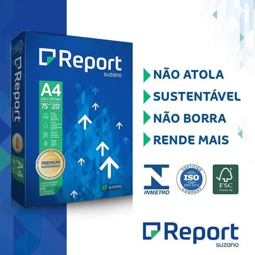 Caixa Papel Sulfite A4 Report 10 Resmas De 500 Folhas Kit — imagem 6