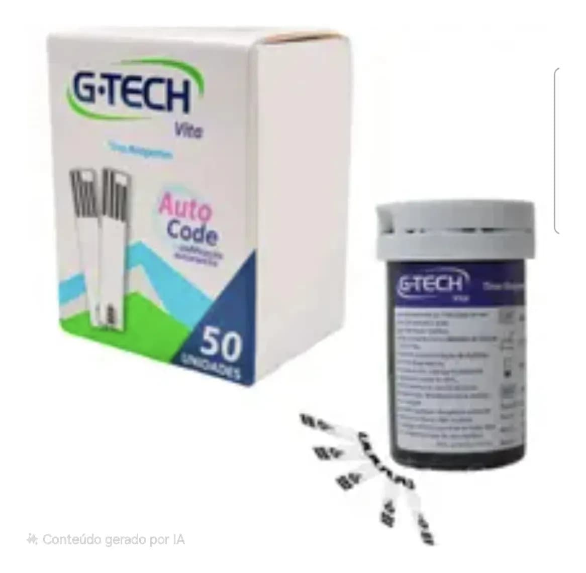 Tiras de Glicemia G-Tech Vita Tiras 50un — imagem 4