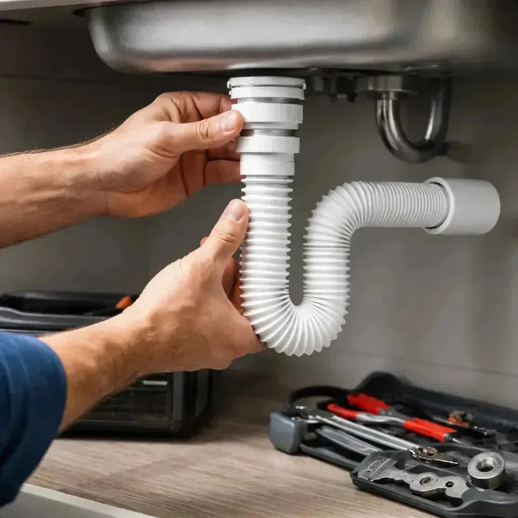 Sifão Sanfonado Tubo Flexível Tigre Universal Multiuso Para Pias Lavatórios Cubas — imagem 6