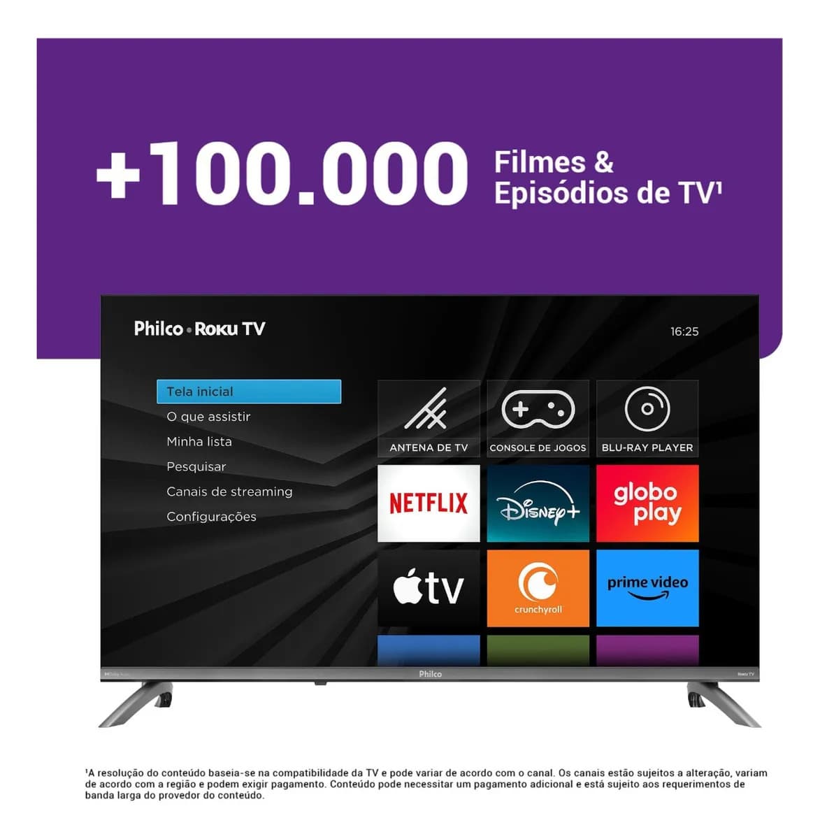 Smart Tv 32 Philco Roku Tv Dolby Áudio Hdr10 P32crb — imagem 2