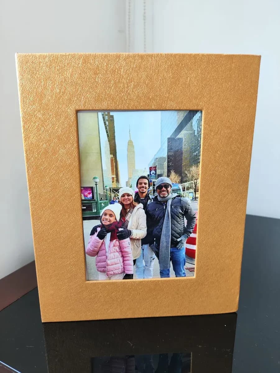 Álbum Fotográfico Luxo P/200 Fotos 10x15 Capa Personalizada Cor Dourado — imagem 2