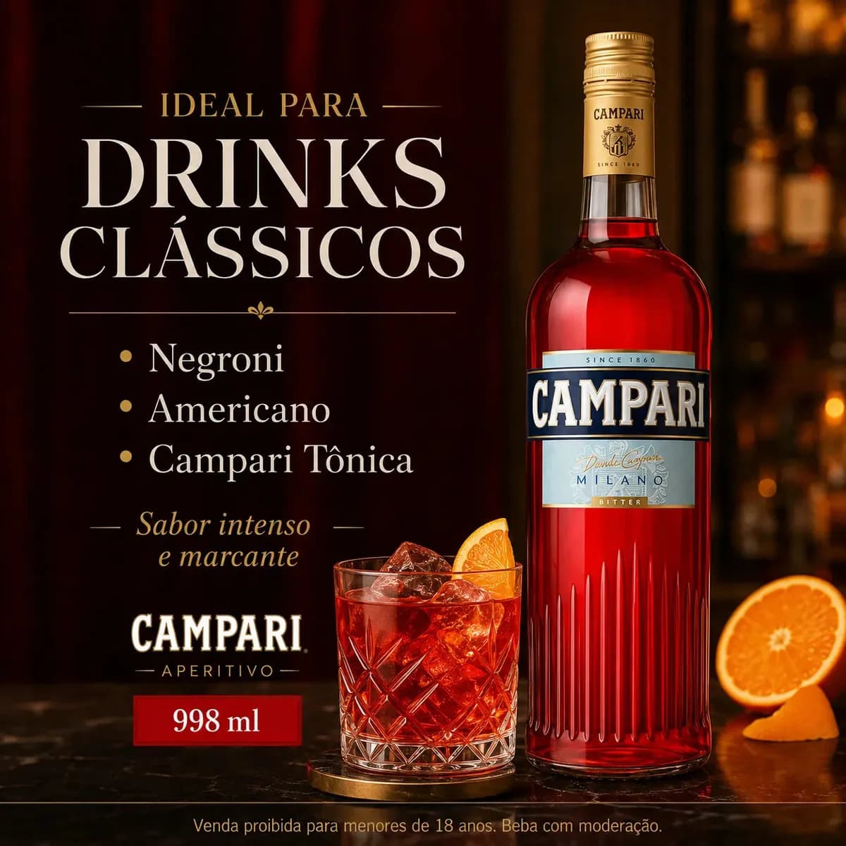 Campari Aperitivo Bitter 998ml — imagem 4