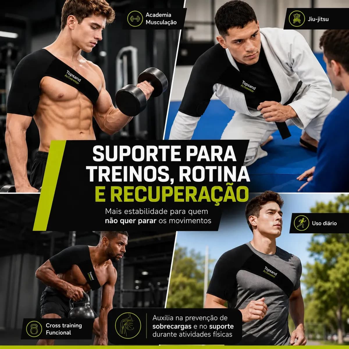 Ombreira Ortopédica Neoprene Suporte Ombro Ajustável Estabilizador Dor Tendinite Bursite Lesão Fisioterapia Reabilitação Esportes Musculação Academia Treino Dir — imagem 4