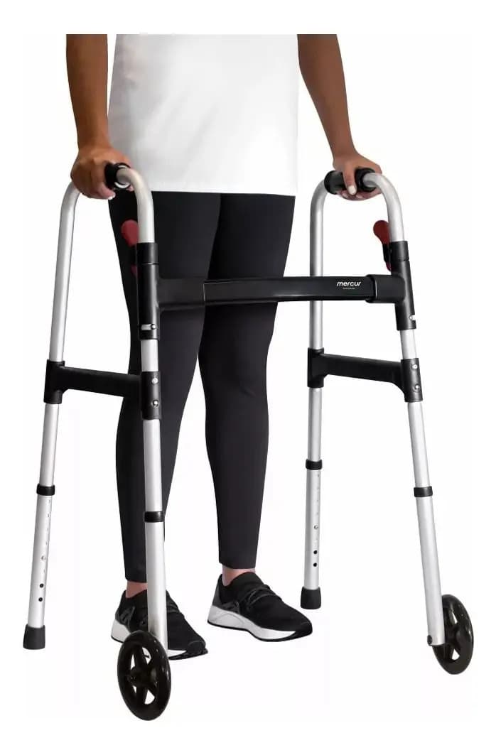 Andador ortopédico Mercur BC1547 ANDADOR COM RODAS prateado — imagem 2