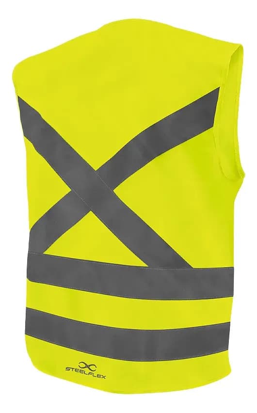 Colete Segurança Tipo Blusão Refletivo Com 1 Bolso Em Zíper Cor Amarelo Tamanho do colete refletivo XG — imagem 3