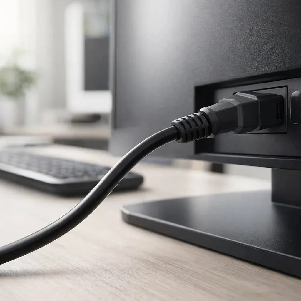 Cabo De Força Energia Tripolar IEC C13 Para Pc Monitor Impressora 1,5m Metros Padrão Brasileiro Bivolt 110v 220v Computador Reforçado Alta Durabilidade Compatív — imagem 3
