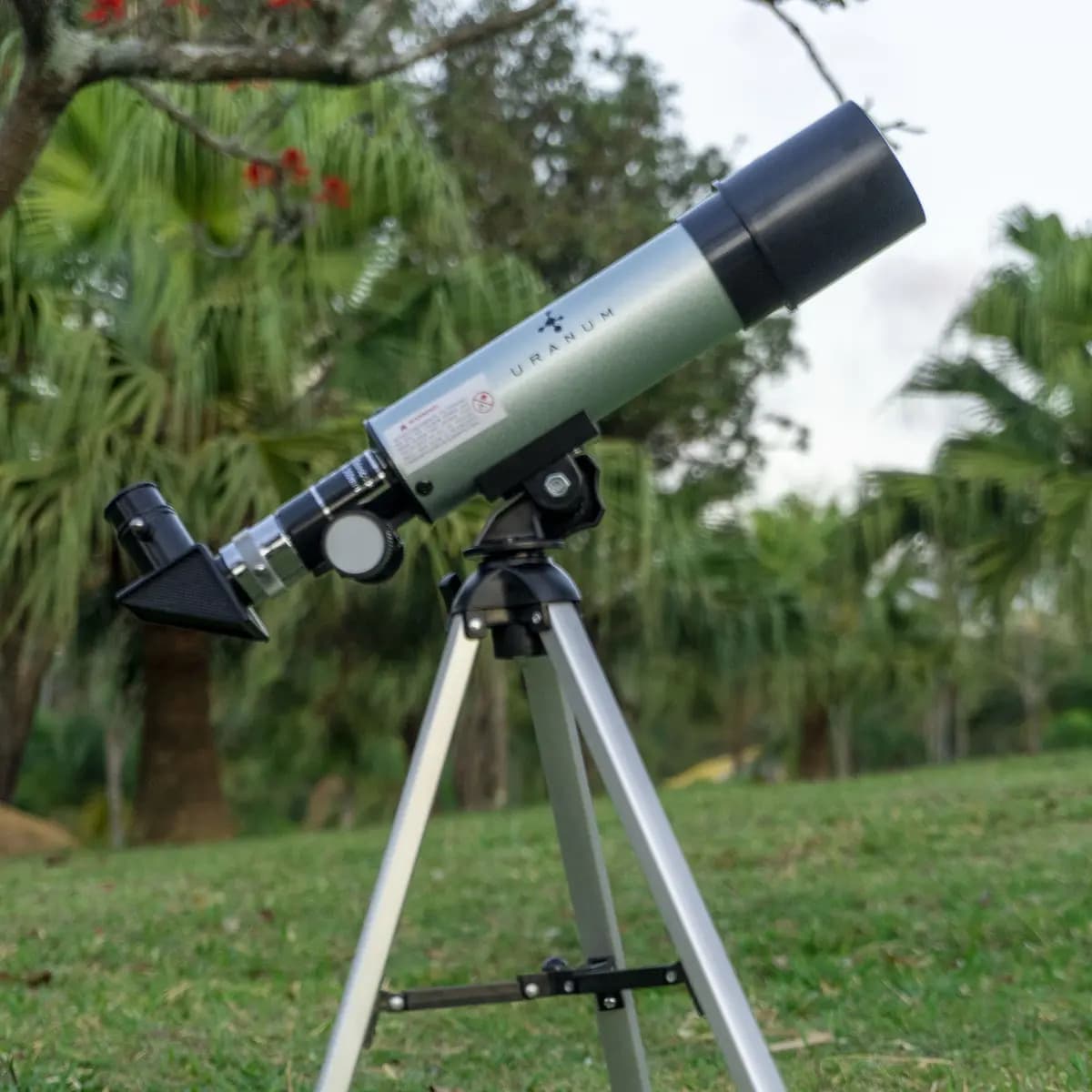 Uranum Venus 1 Telescopio Prateado Refractor 50mm — imagem 2