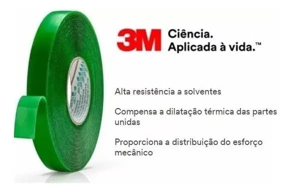 3M H0002317875 fita dupla face Vhb 19mm X 20m — imagem 3