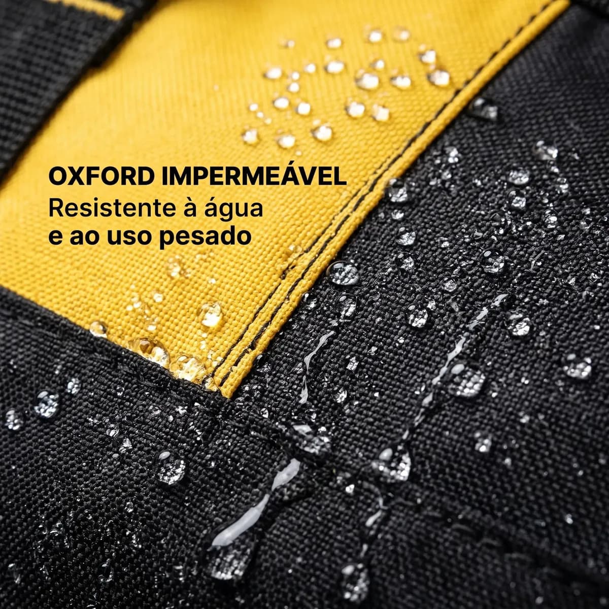 Bolsa Ferramentas Grande Reforçada Maleta Lona 16 Bolsos Fundo Resistente Eletricista Encanador Mecânico Hobista Manutenção Predial Porta Ferramenta Profissiona — imagem 5