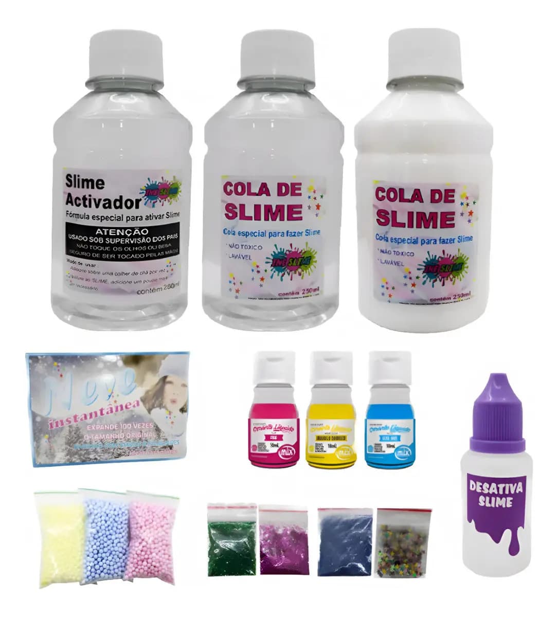 Kit De Fazer Slime Premium Ine Slime Mini